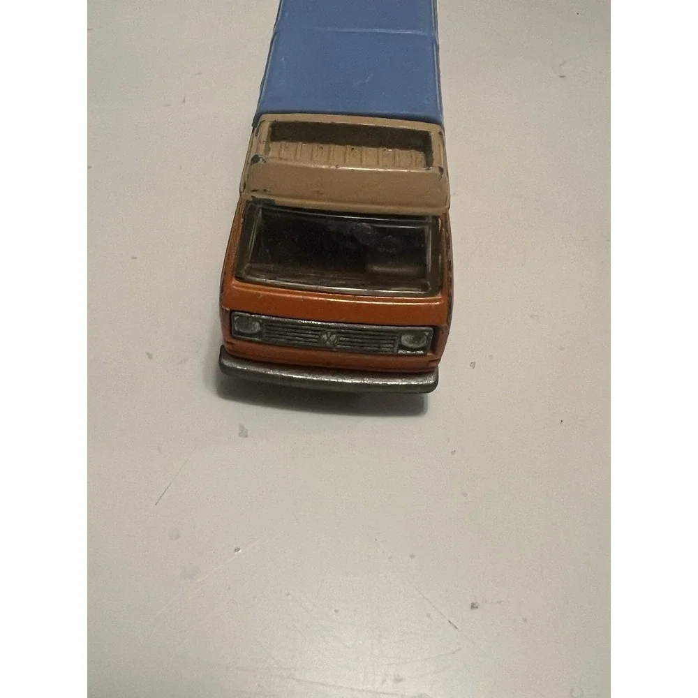 VTG 1981 Hot Wheels VW Sunagon Vanagon T3 Camper Orange Nice Paint See Pics Read